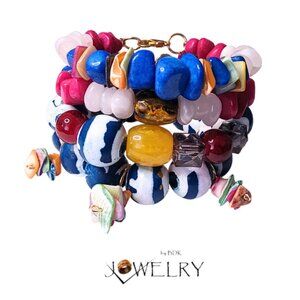 Artistic Chunky Bead Bracelets – Vibrant, Bold, and Unique